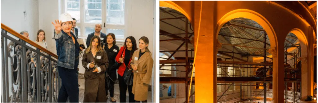 Baustellenparty Villa Sander Satellite Office Frankfurt